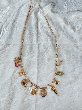 Maurices Gold-Tone Charm Necklace with Travel Charms
